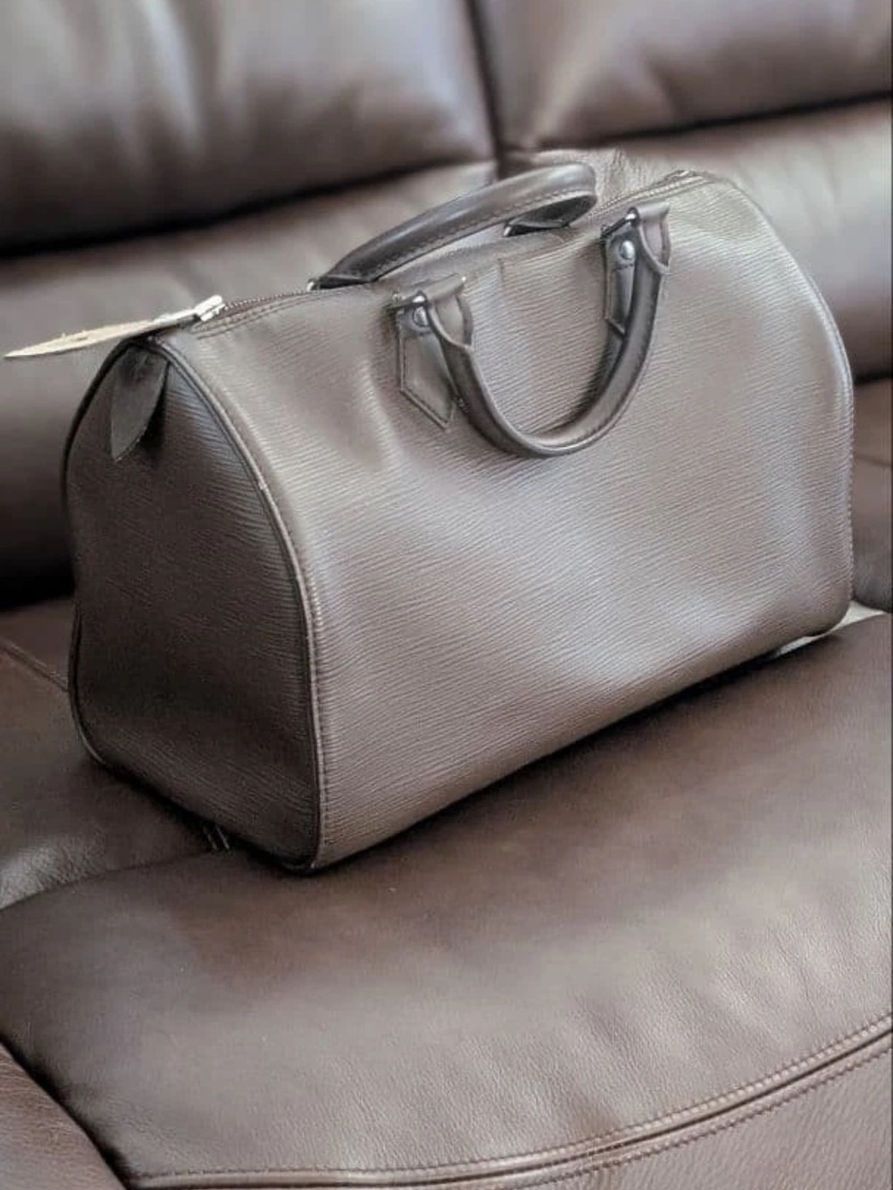 Louis Vuitton Brown Epi Leather Satchel